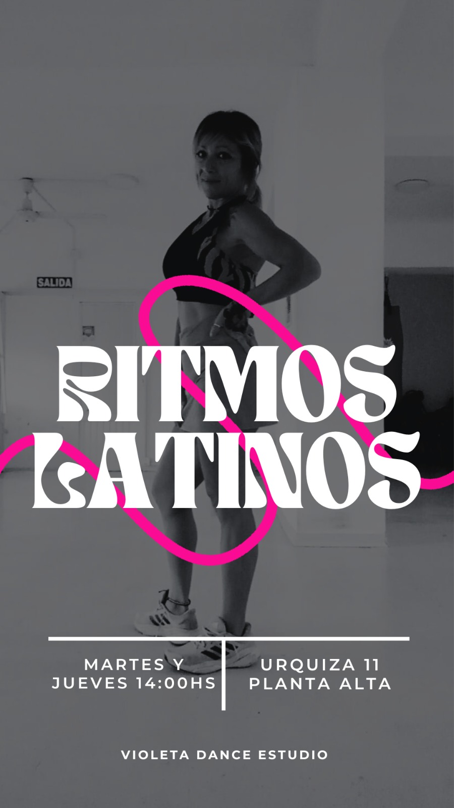 Flyer Clase Ritmos latinos